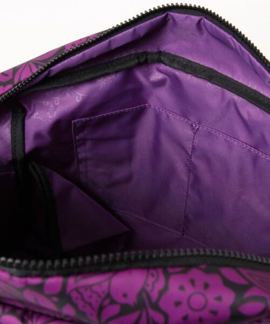 【新品未使用】アナスイ バッグ 2wayバッグ 紫 パープル 花柄ボストンバッグ