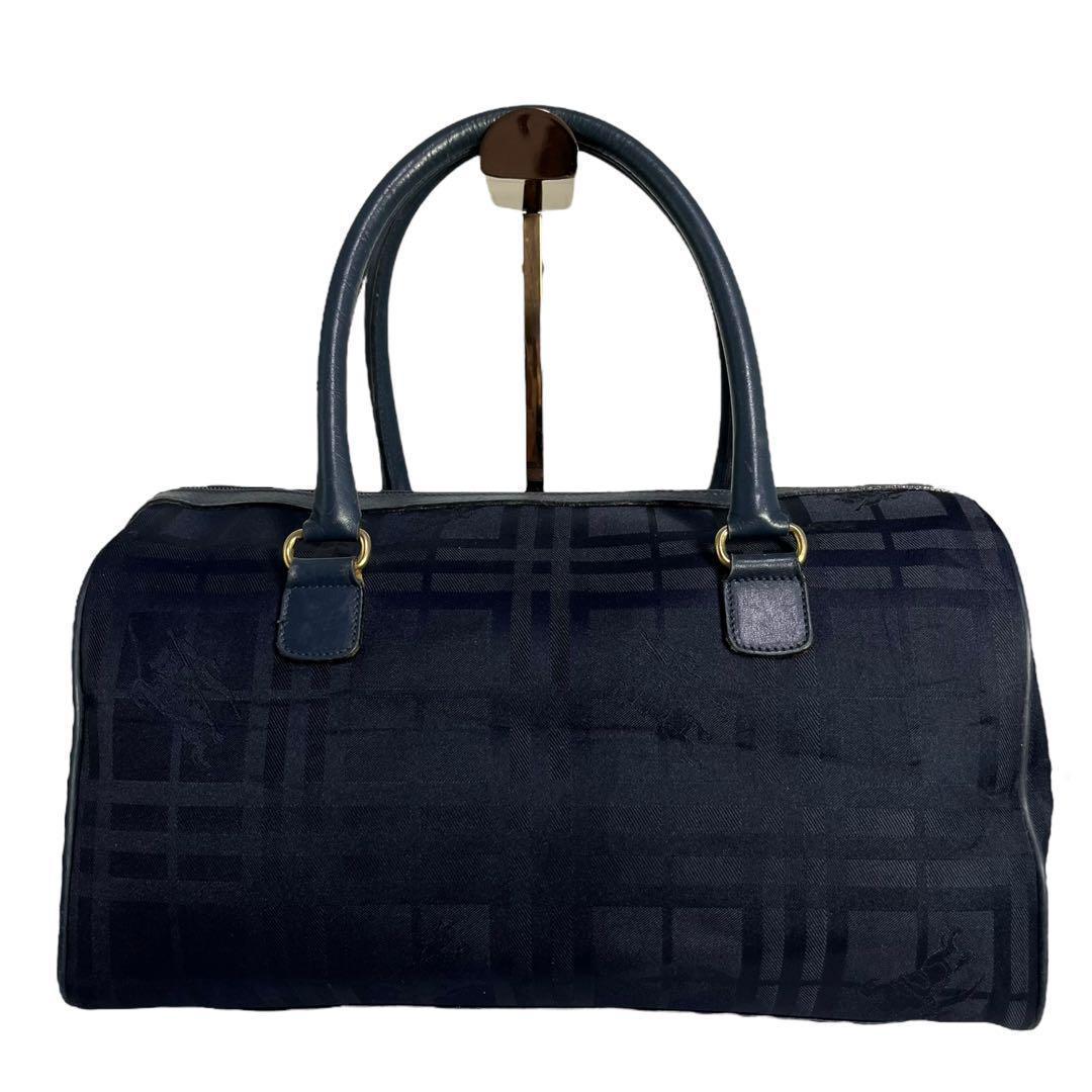 【希少】Burberry バーバリーボストンバッグ ノバチェック 220