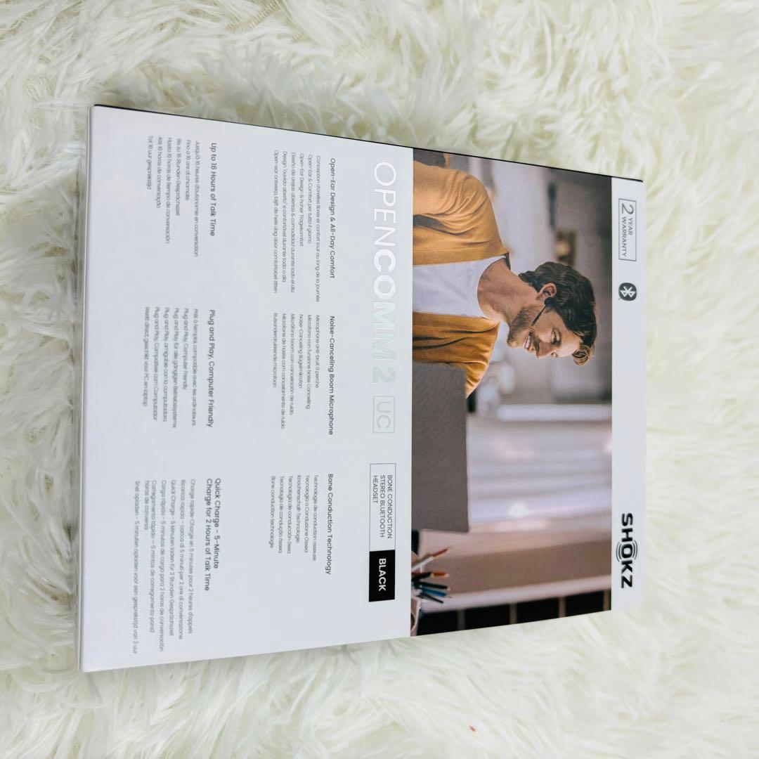 【美品】SHOKZ OPENCOMM 2 UC 骨伝導イヤホン