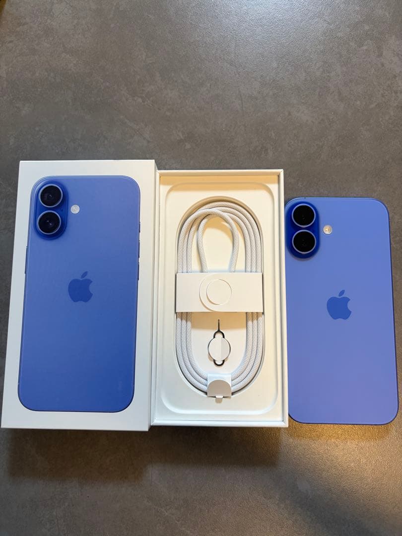 ふ*も様 【美品】iPhone16 ウルトラマリン 128GB SIMフリー