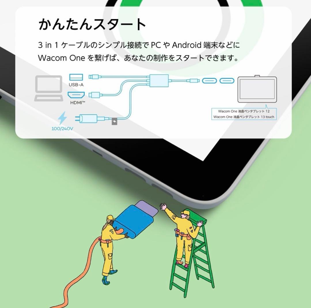 Wacom One 13 touch 液晶ペンタブレットTDTH134W4D