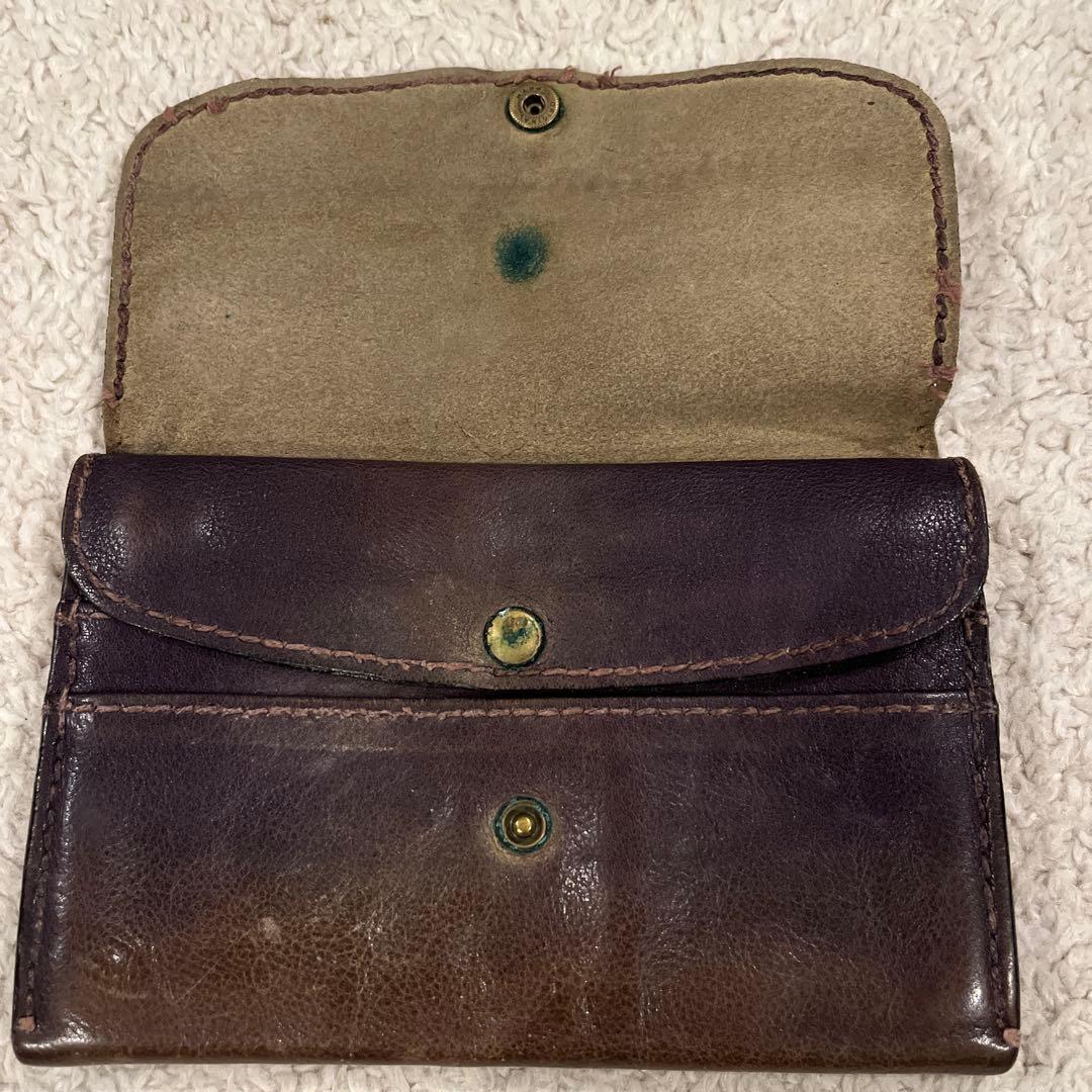 HENRY CUIR ダークブラウンレザー長財布