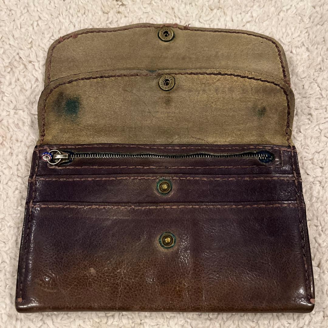 HENRY CUIR ダークブラウンレザー長財布