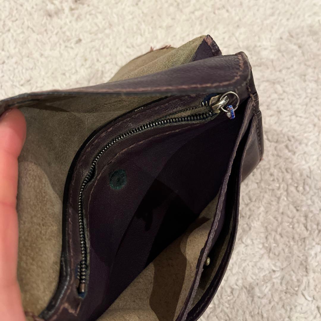 HENRY CUIR ダークブラウンレザー長財布