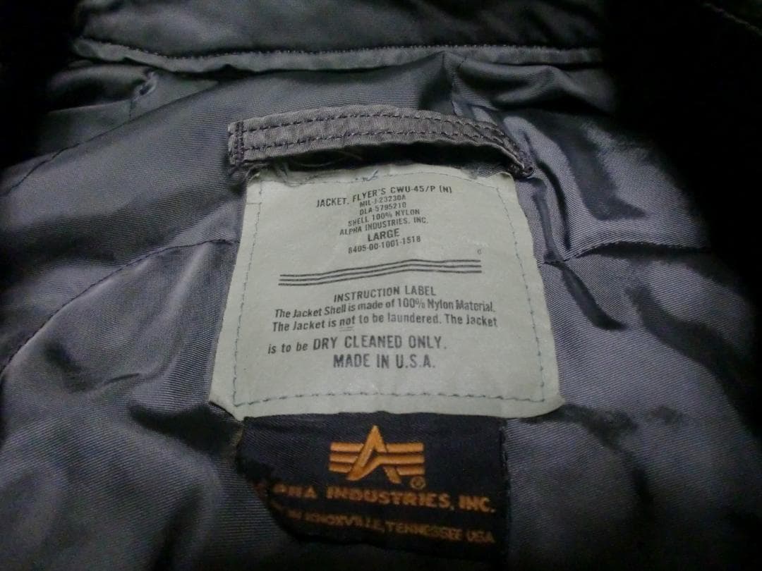 CWU-45 アルファ　USA製　L　グリーン系