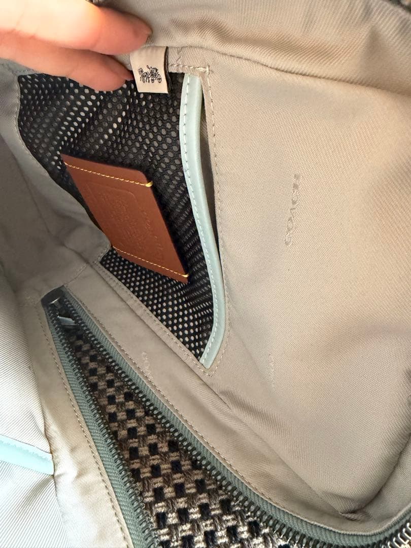 【超備品】COACH ゴッサム ショルダーバッグ アクアブルー