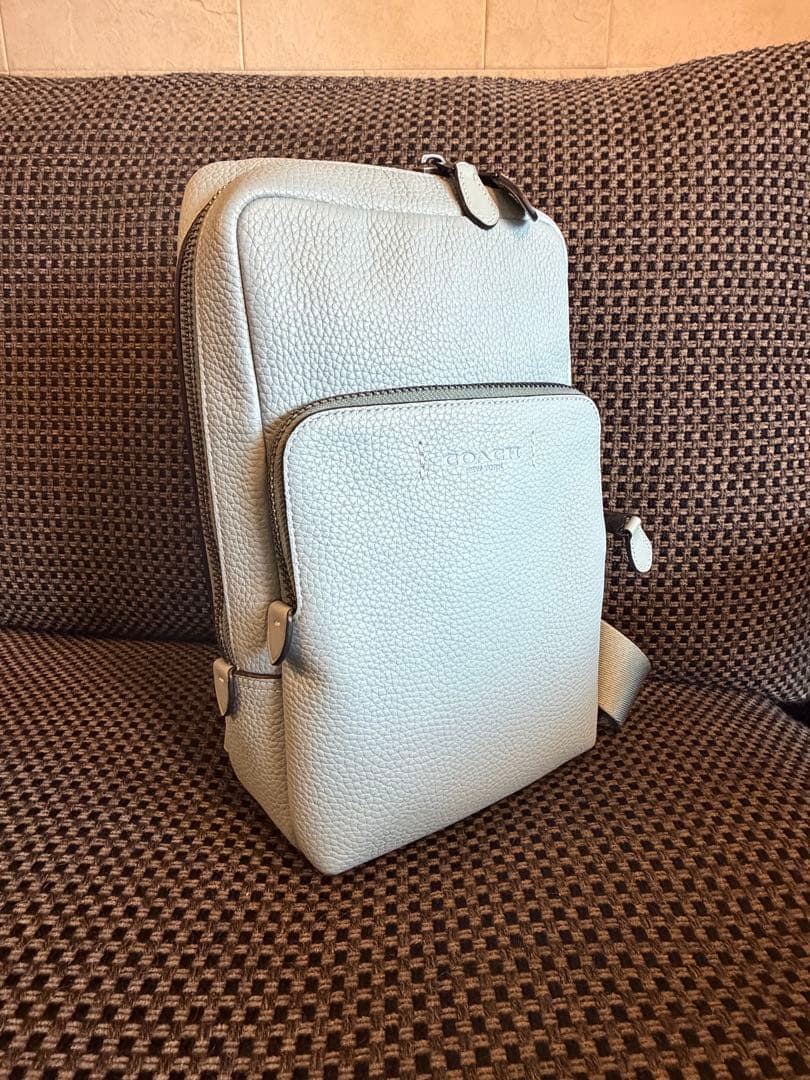 【超備品】COACH ゴッサム ショルダーバッグ アクアブルー