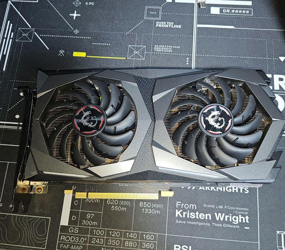 MSI GTX1660ti GAMING X 6G 作動確認済み　ジャンク扱い