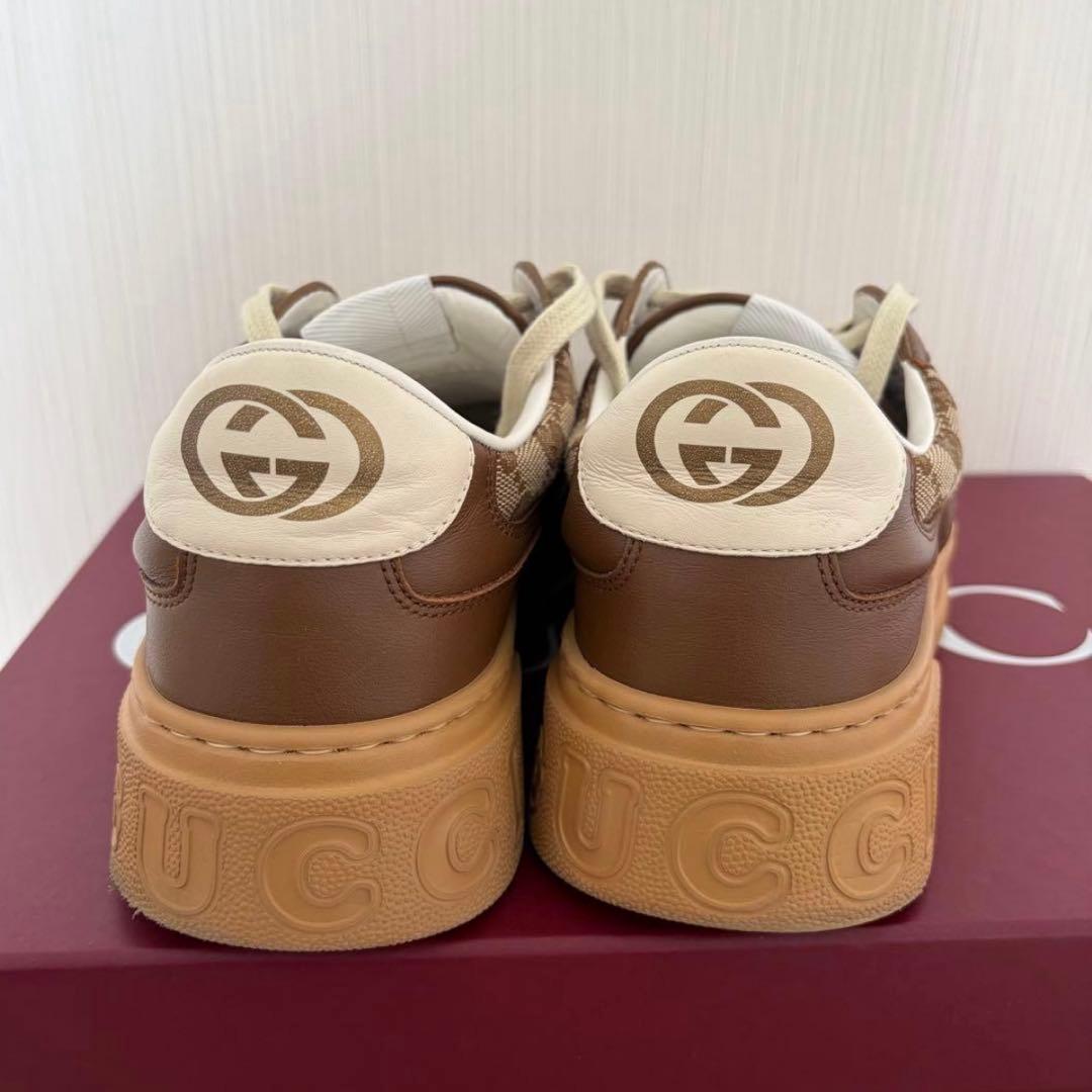 GUCCI スニーカー　 GGキャンバス　オリジナルGG ブラウン　27.5㎝