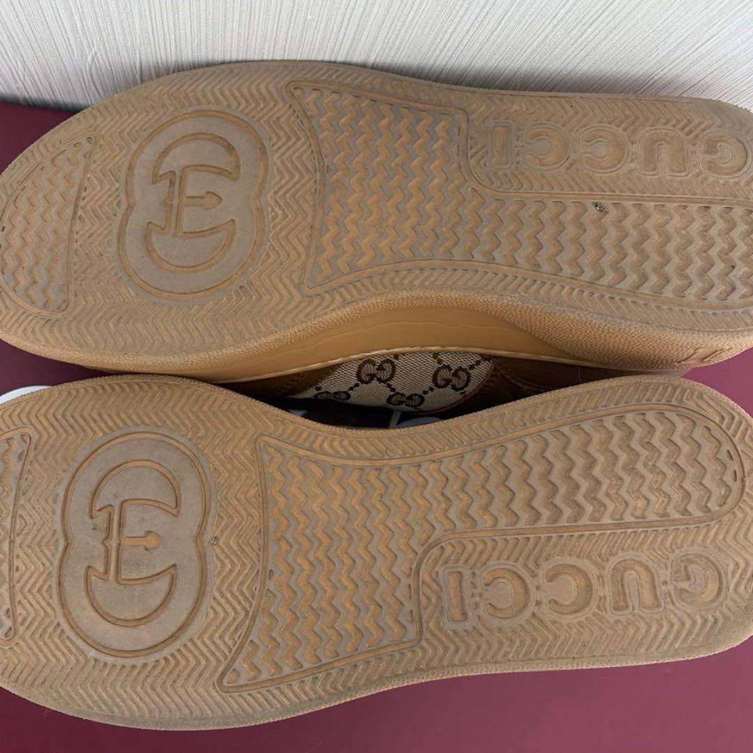 GUCCI スニーカー　 GGキャンバス　オリジナルGG ブラウン　27.5㎝