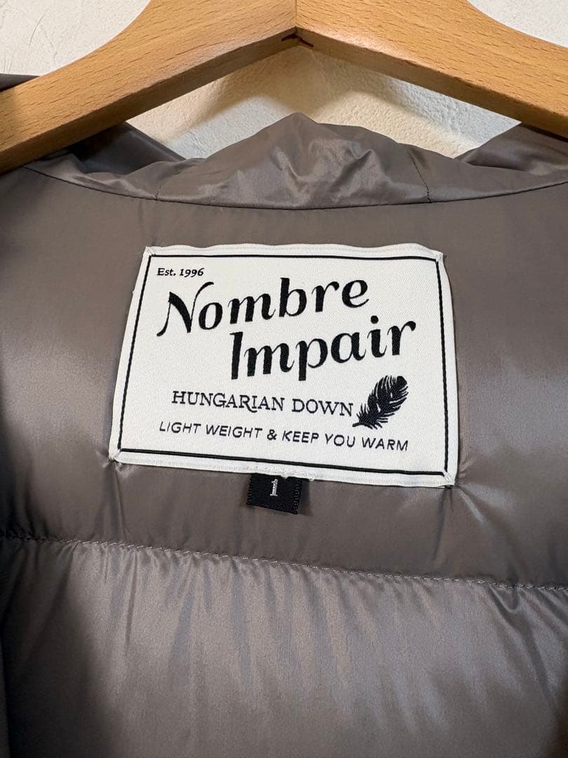 ノンブルアンペール　ハンガリーダウン　ミドル丈コート