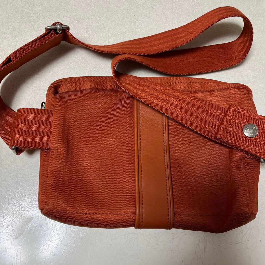 【エルメス】アカプルコ　サンチュール　オレンジ トワルシェブロン　ボディバック