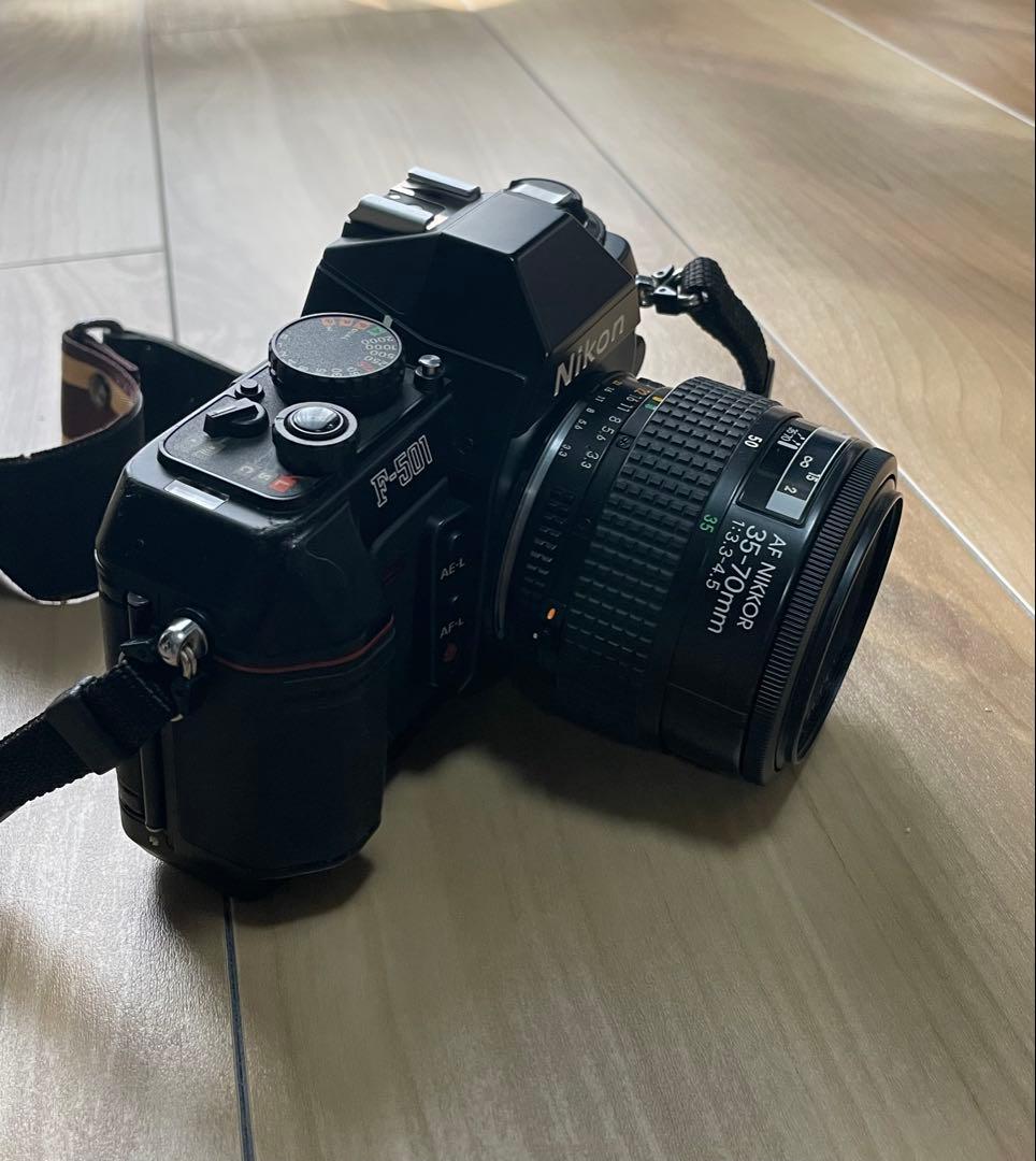 ニコンF501 レンズ30-70ミリF3.3-4.5 純正ベルト付き
