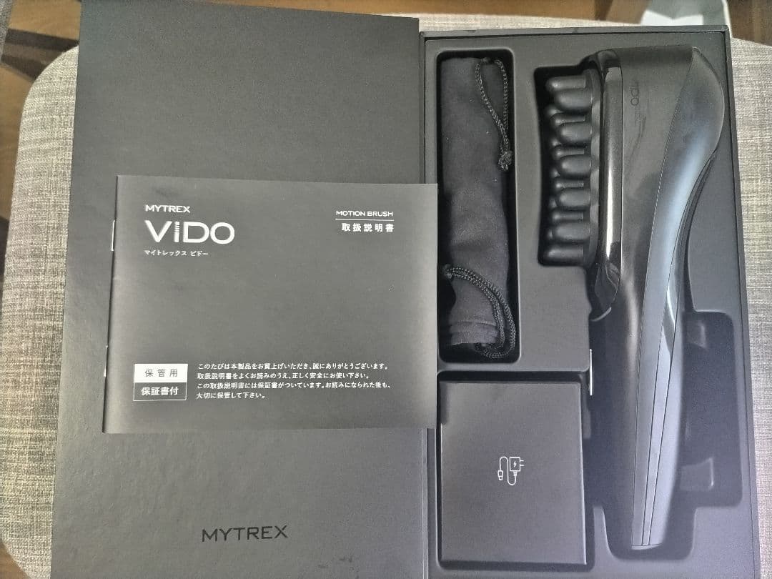 【美品/箱・付属品付】MYTREX VIDO ヘッドマッサージャー