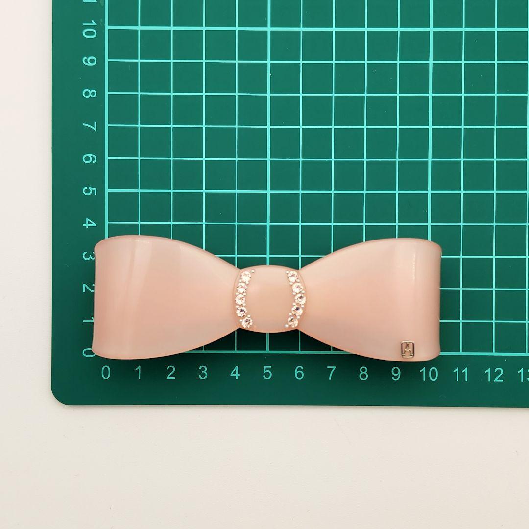 ★ALEXANDRE DE PARIS★ バレッタ リボン ストーン ピンク