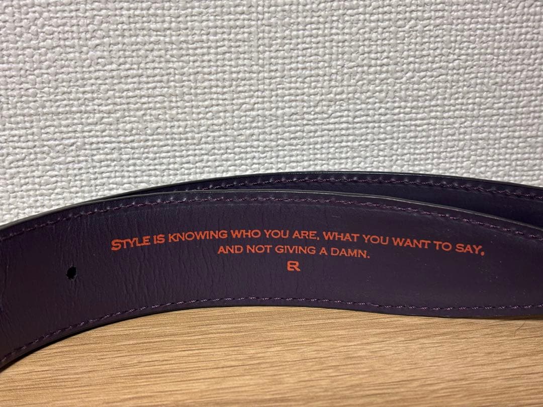 ELLIOT RHODES エリオットローズ 型押しレザーベルト 美品