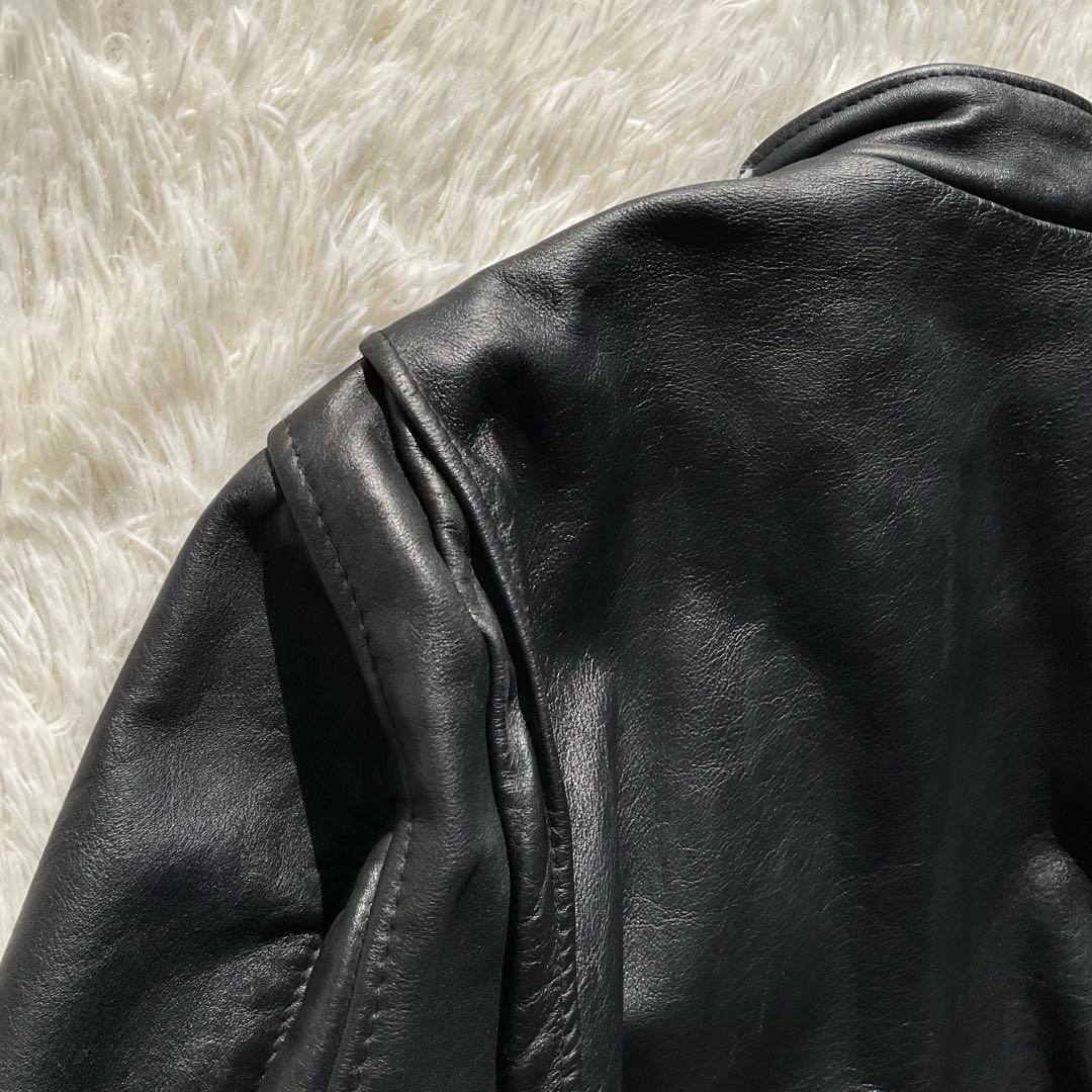 美品✨schott 641 レザージャケット　シングルライダース　本革　36 黒
