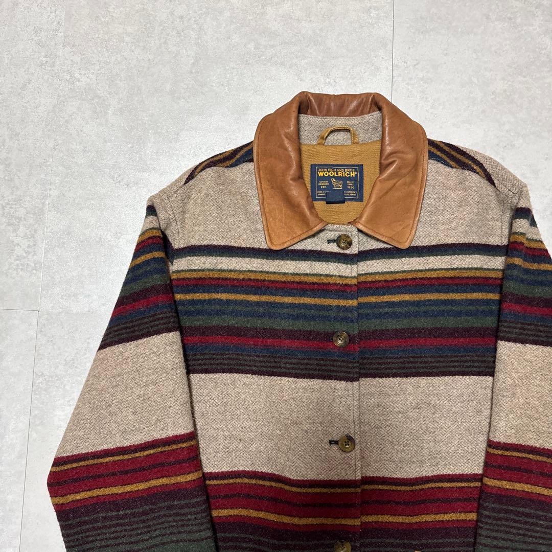 90s WOOLRICH ウールジャケット ブルゾン ネイティブ