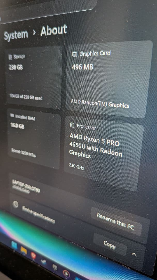 ThinkPad x13 gen. 1 4650u 16GB フルHD液晶