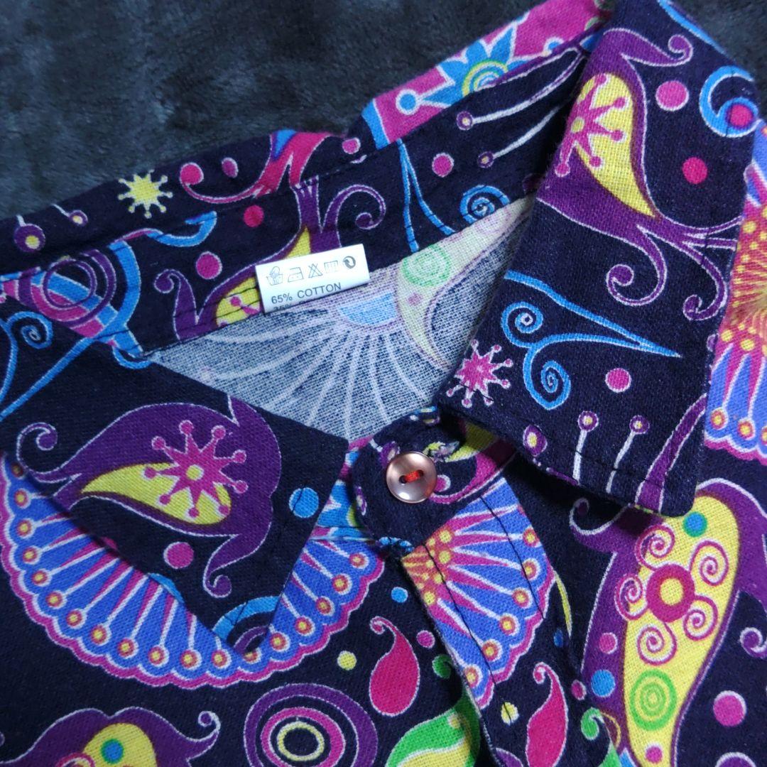 葛根湯 クレイジーシャツ オーバーサイズ 宇宙 スペース