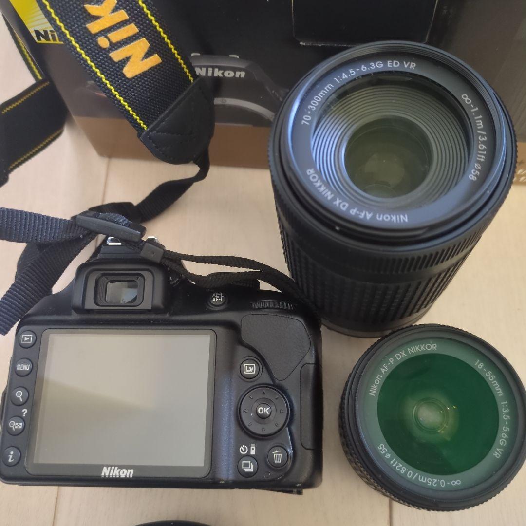 NikonD3400 一眼レフカメラ ダブルズームキット　ショット数5,525枚