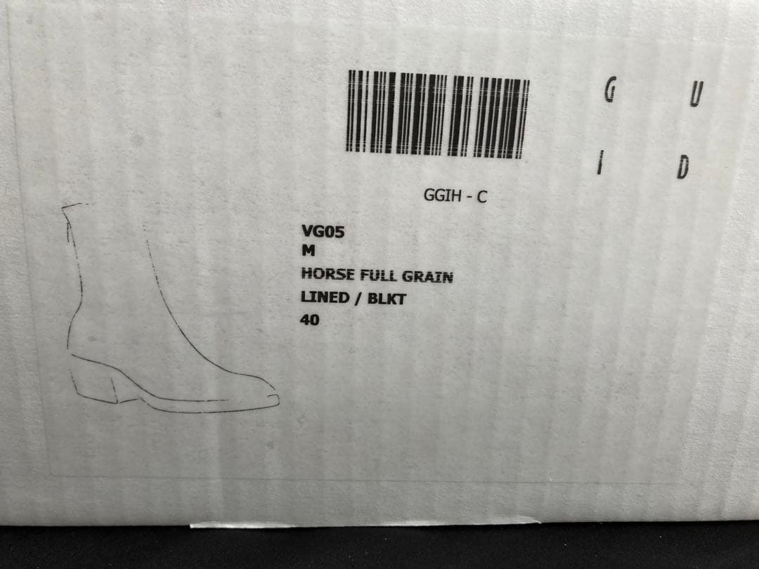 試着のみ　希少　GUIDI VG05 ホースフルグレイン　ポインテットトゥブーツ