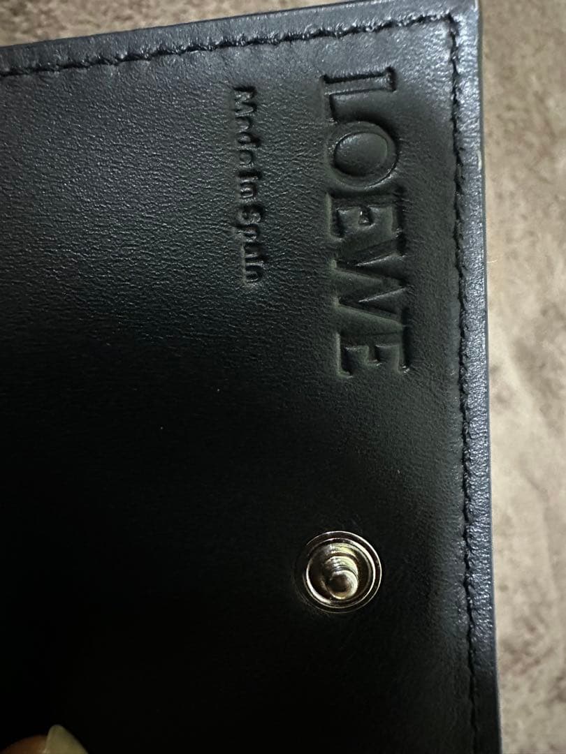 LOEWE ブラック レザー 名刺入れ・カードケース