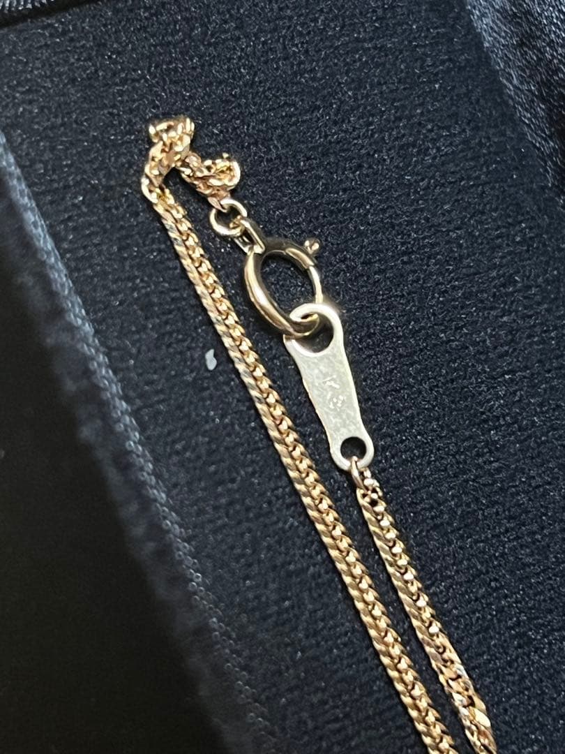 喜平K18/18金ネックレス 6面カットダブル