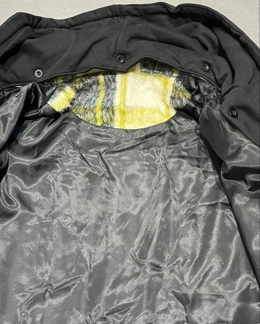 新品 13DE MARZO ジャケット チェック柄　テディベア付き フード付き