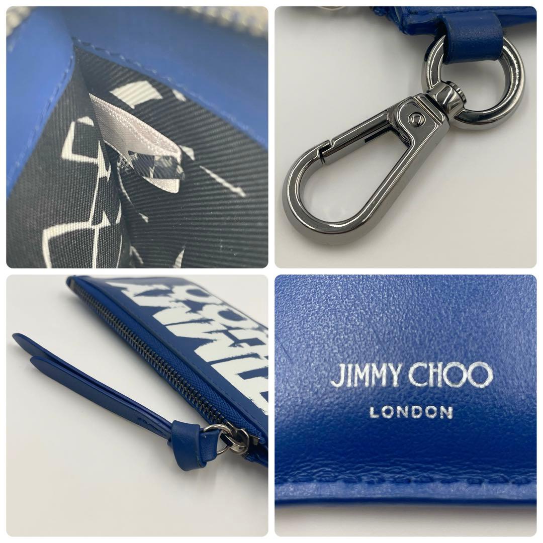 【未使用級】ジミーチュウ×エリック・ヘイズ フラグメントケース 財布 ブルー