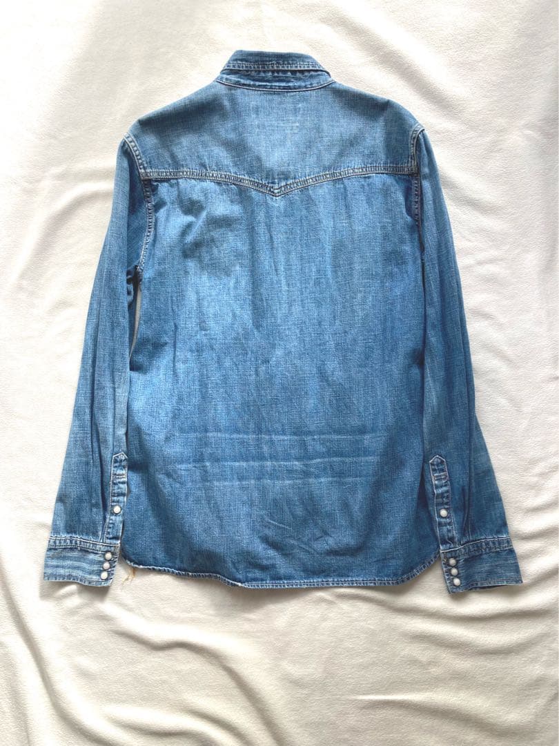 レミレリーフ　スタッズ　ヴィンテージ加工　デニム・ウエスタンシャツ　XL 美品