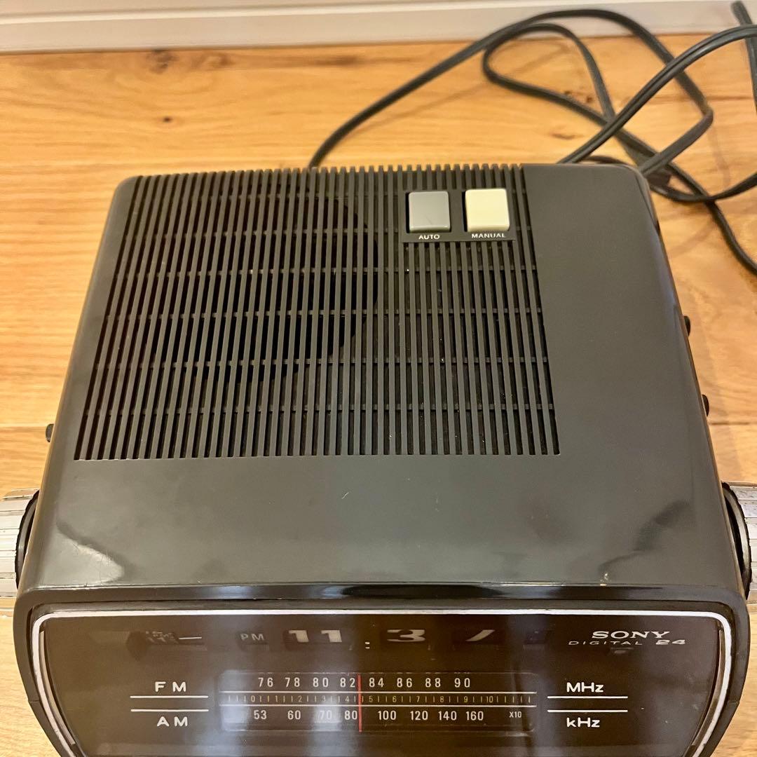 【昭和レトロ】SONY(ソニー)ICF-C300 AM/FMラジオ＋パタパタ時計