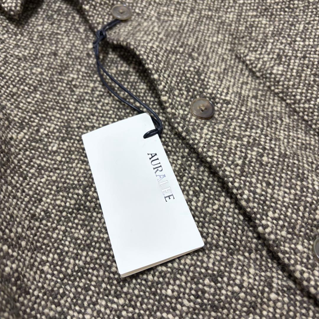 トップス AURALEE SPUN TWEED SHIRT BLOUSON 3