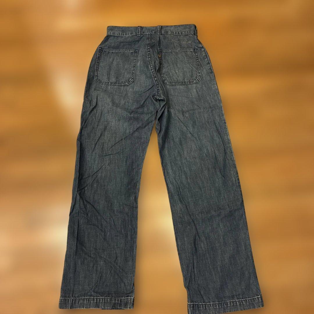 45rワイドレッグデニムパンツ