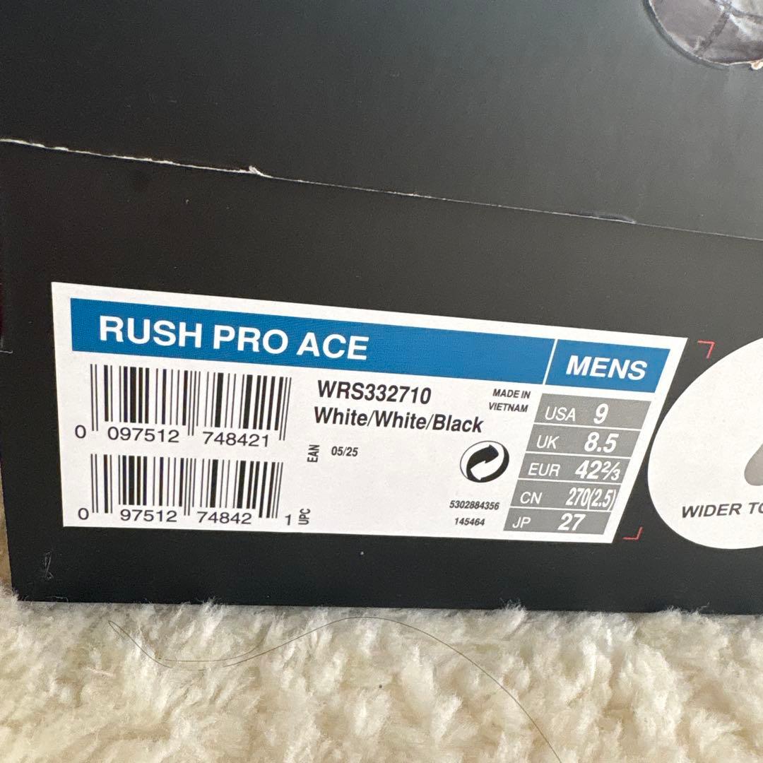 【新品】ウイルソン　RUSH PRO ACE 27cm テニスシューズ メンズ