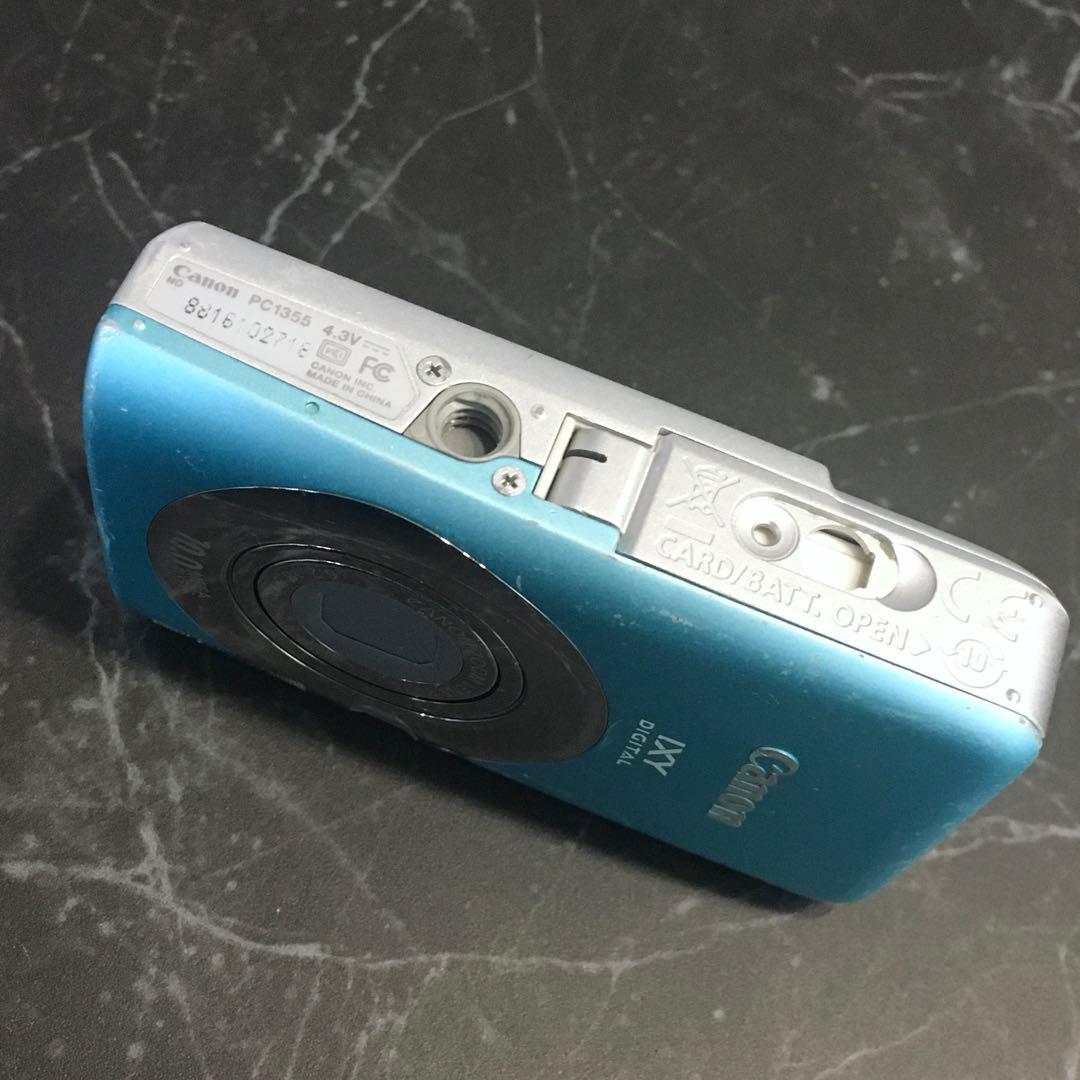 Canon IXY 110 IS コンデジ 動作品 実写あり 充電器付　ブルー