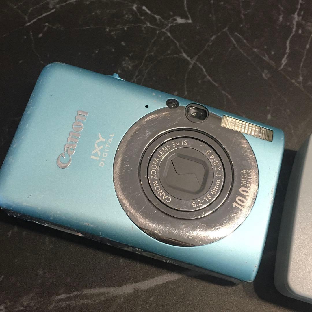 Canon IXY 110 IS コンデジ 動作品 実写あり 充電器付　ブルー