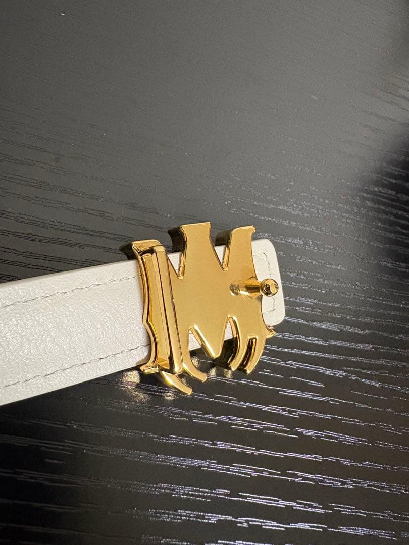 アミリ MAバックルナローレザーベルト メンズ 85