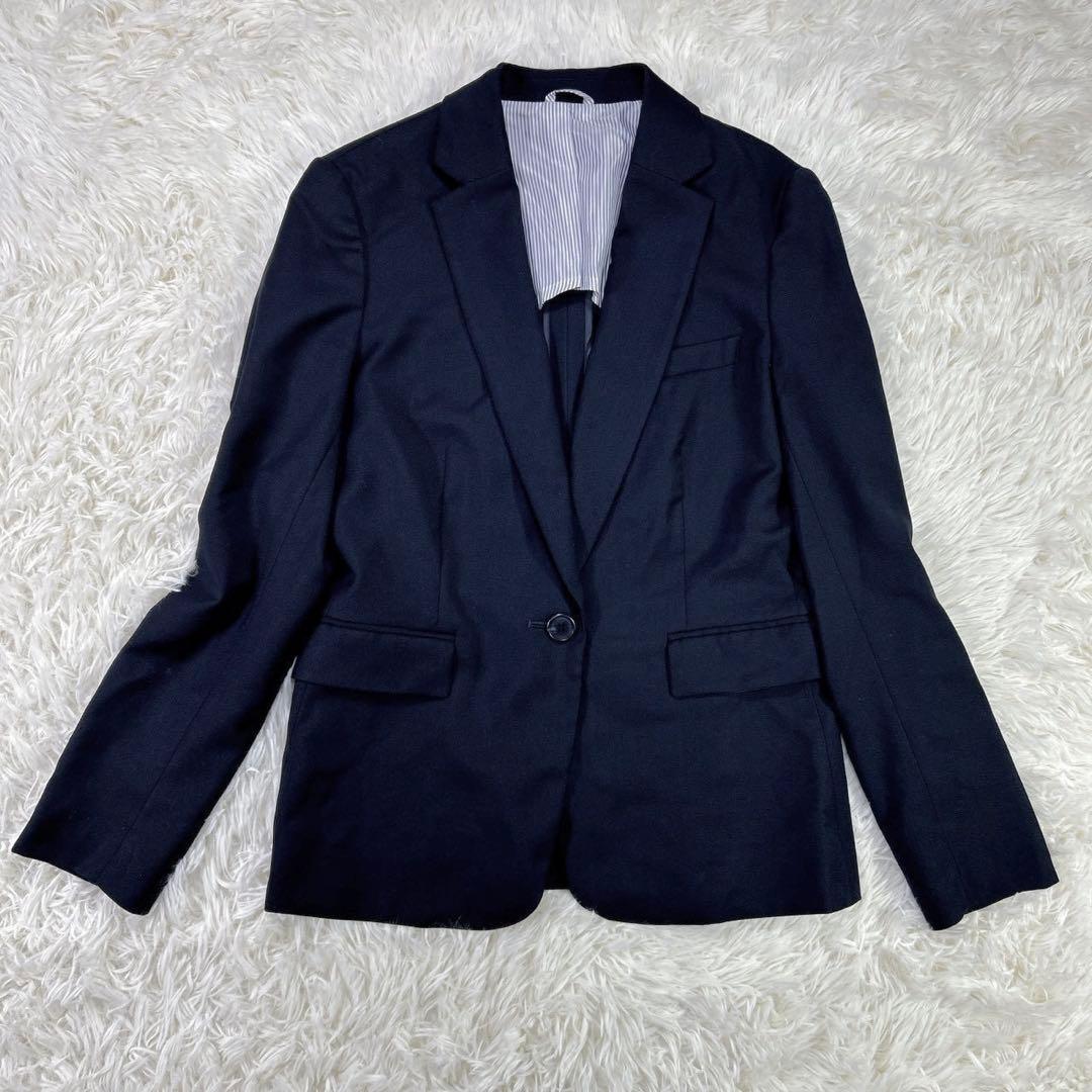 【大きいサイズ】ザスーツカンパニー パンツスーツ ネイビー 42 LL 無地