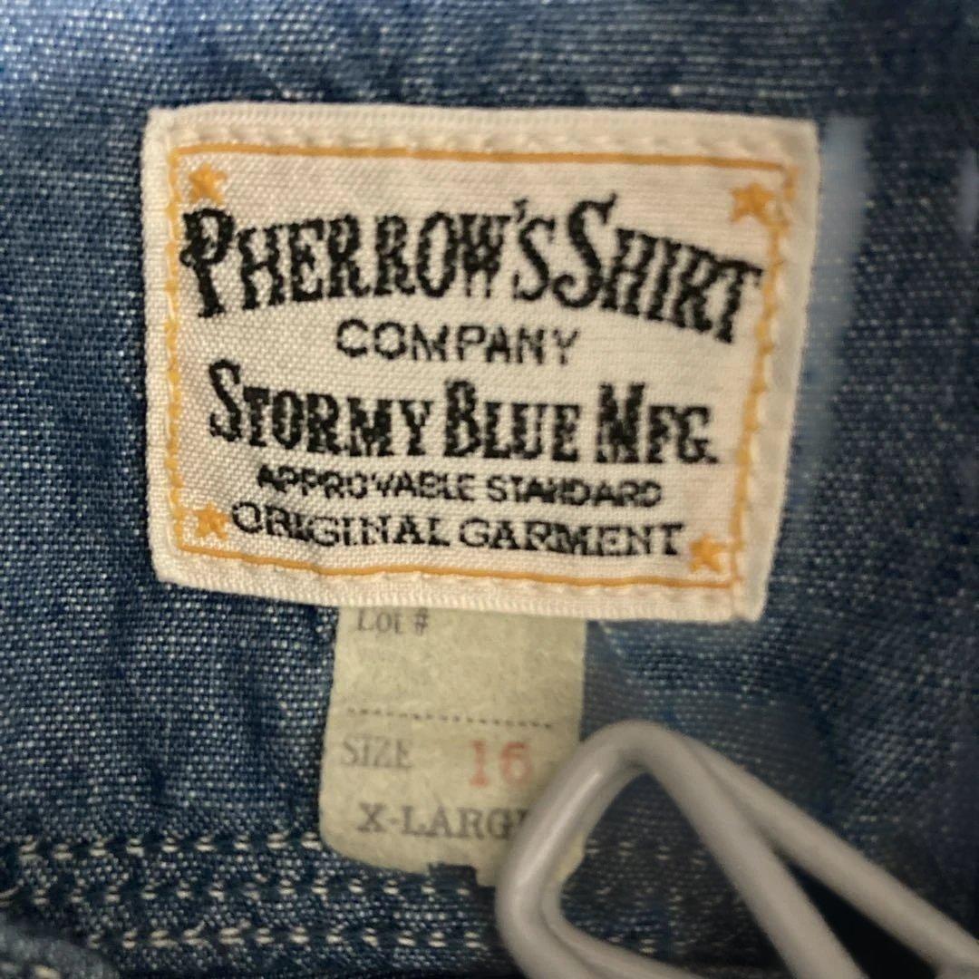 Pherrow's シャンブレーシャツ16X-Large