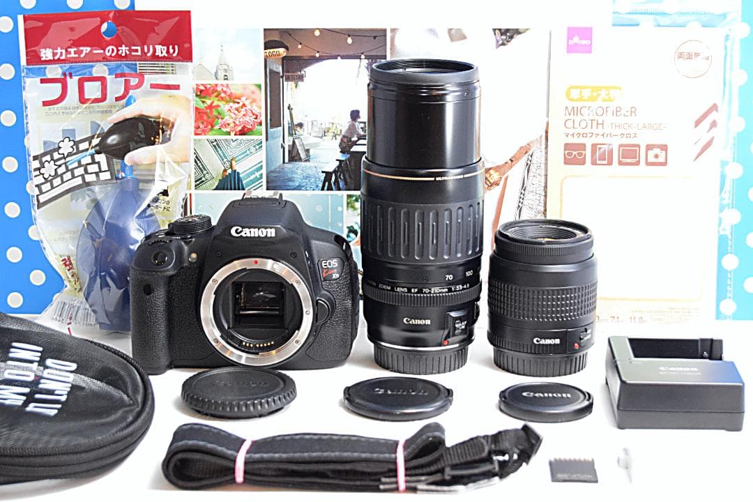 Canon kiss x7i❤スマホ転送できる！❤自撮り可能❤高画質一眼レフ