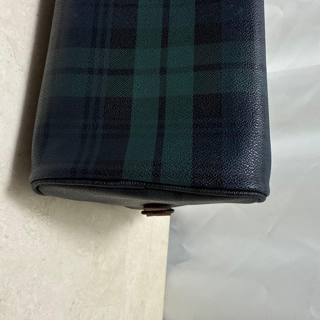 ポロ・ラルフローレン ボストンバッグ グリーンチェック柄