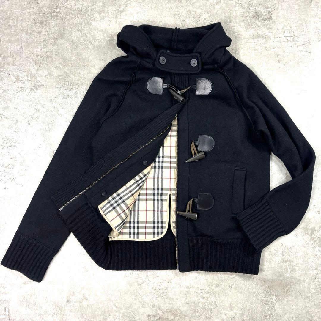 BURBERRY LONDON バーバリー ダッフルコート ウール ニットジャケ