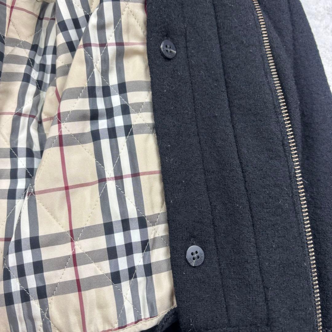 BURBERRY LONDON バーバリー ダッフルコート ウール ニットジャケ