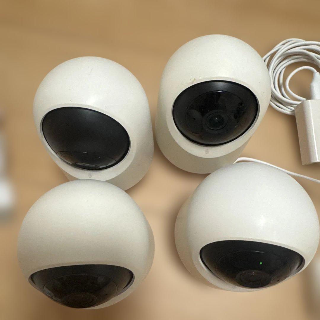 防犯カメラ 4個セット ホワイト