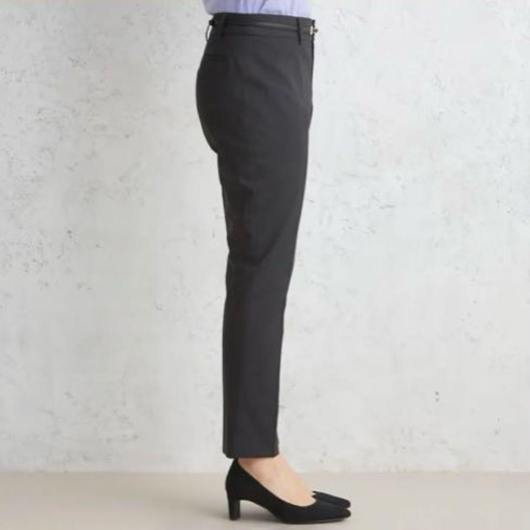 【未使用タグ付】洗えるキレイスーツ グレーピンドット セット 大きいサイズ3L