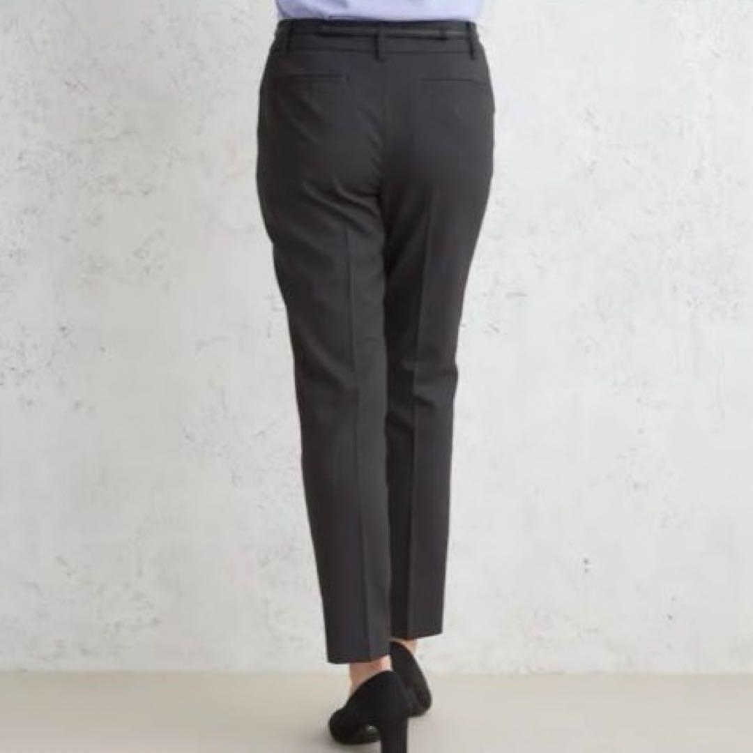 【未使用タグ付】洗えるキレイスーツ グレーピンドット セット 大きいサイズ3L