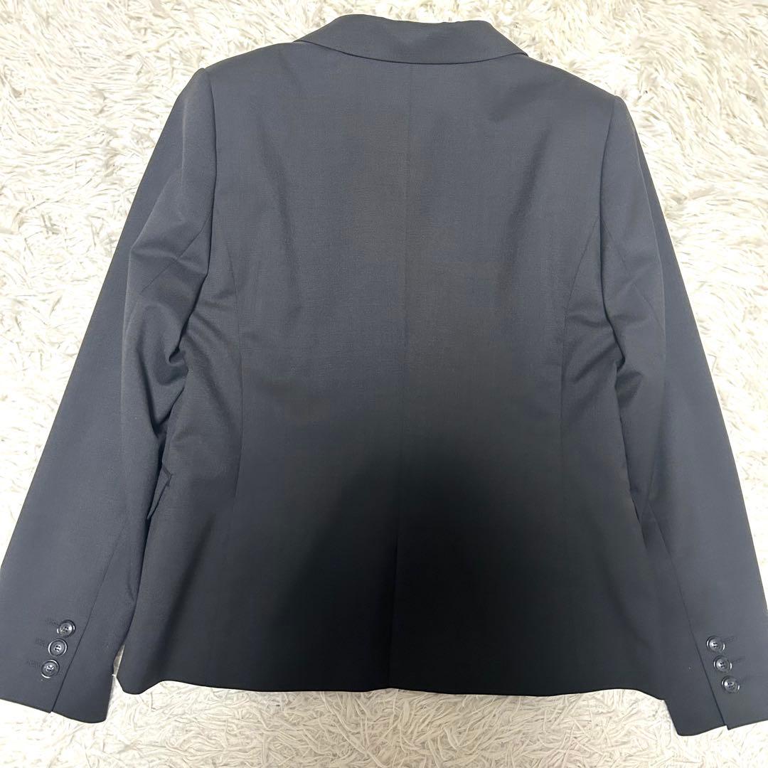 【未使用タグ付】洗えるキレイスーツ グレーピンドット セット 大きいサイズ3L