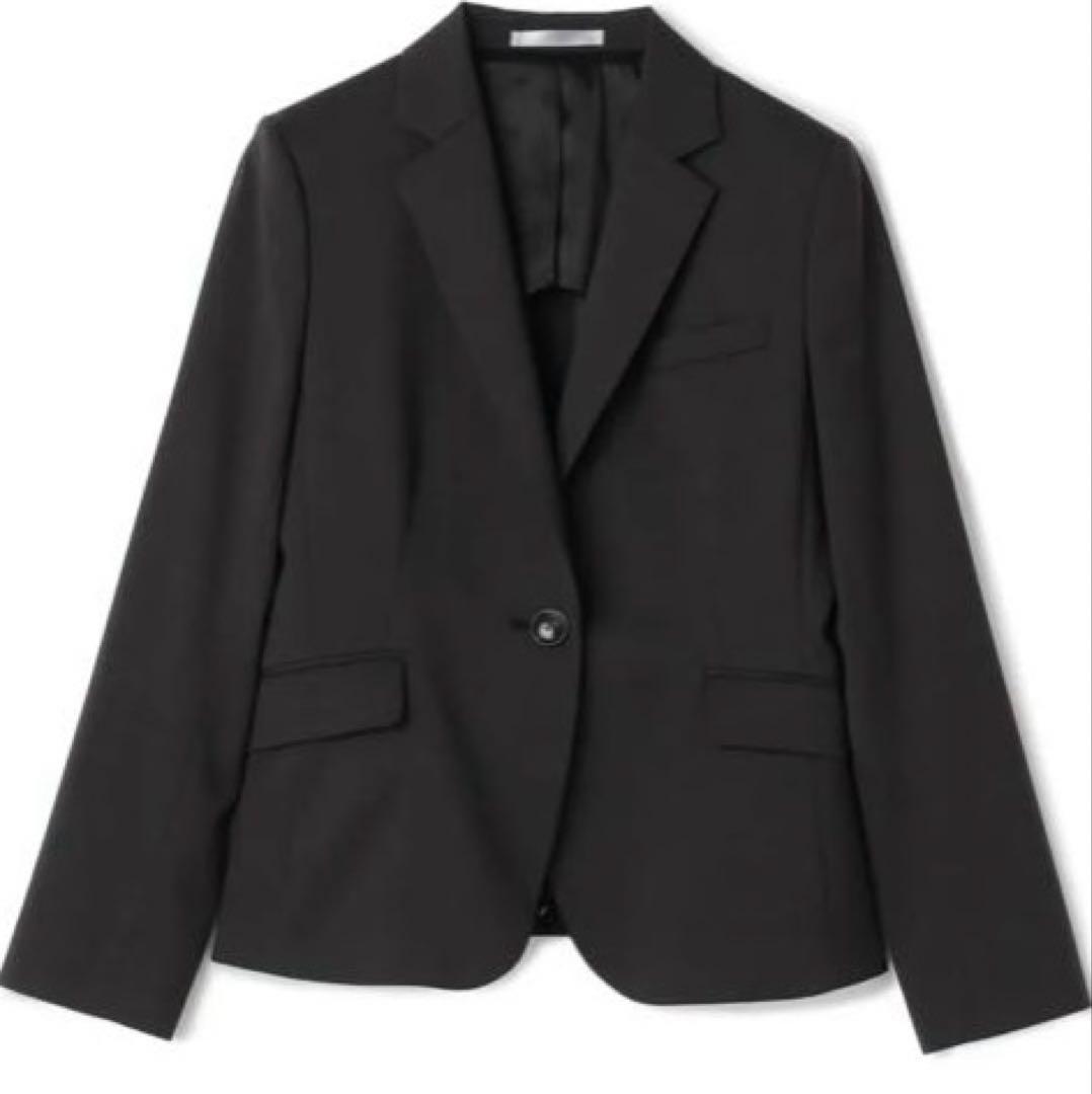 【未使用タグ付】洗えるキレイスーツ グレーピンドット セット 大きいサイズ3L