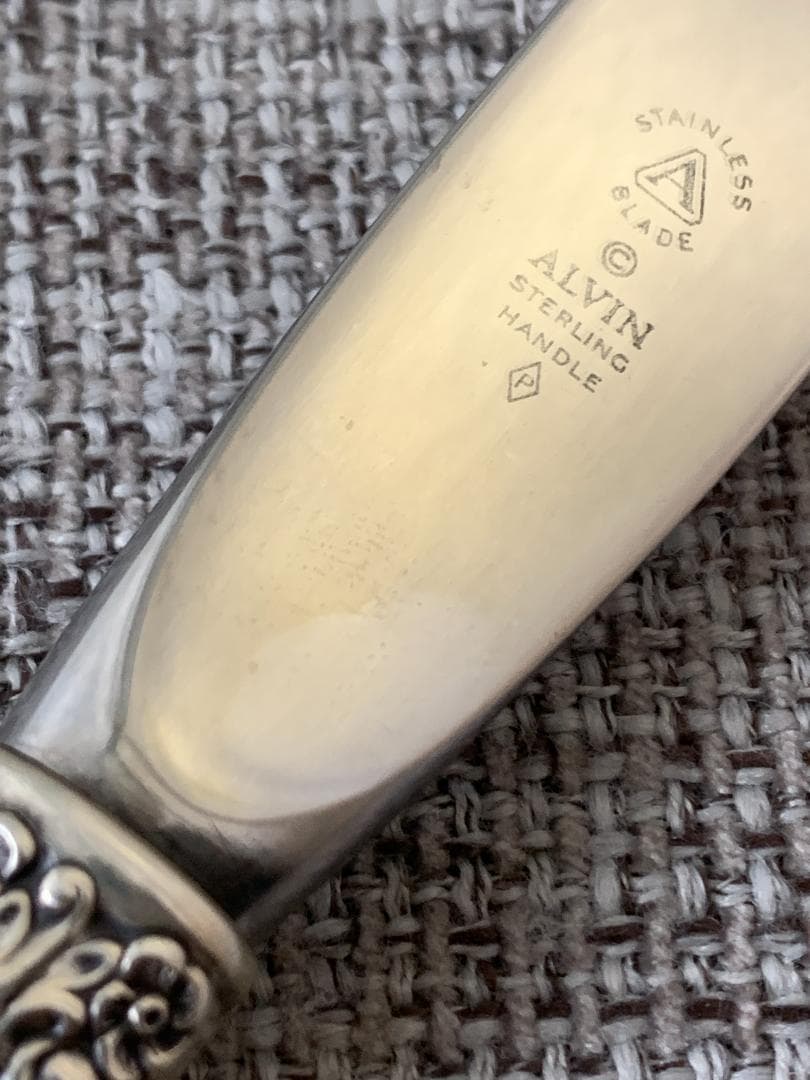 ALVIN　純銀 スターリングシルバー製カトラリー　5セット計25本　1315g